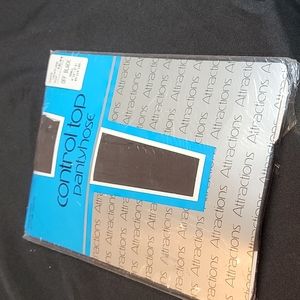 Attractions. Sandal foot control top pantyhose small